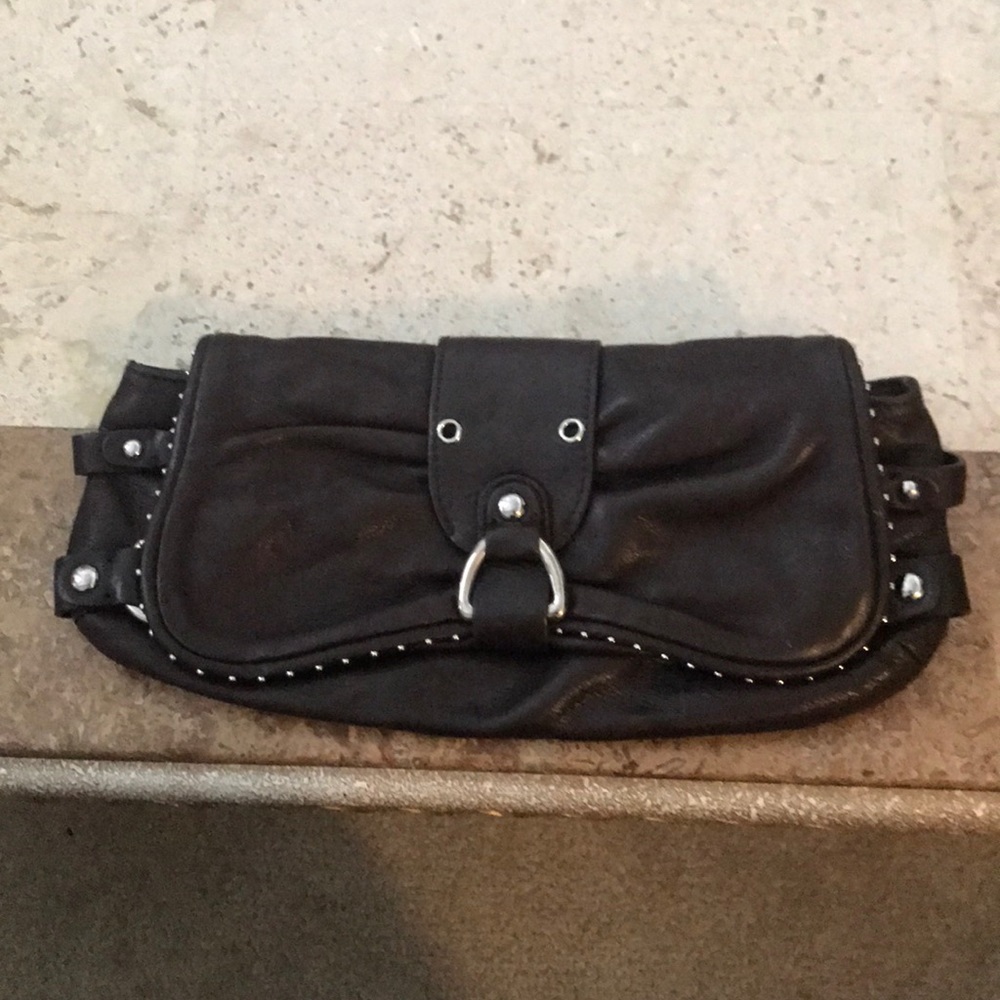 Dark brown clutch